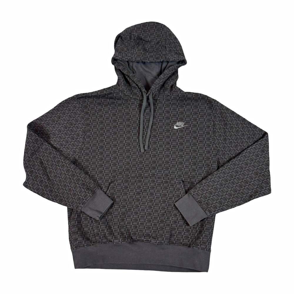 Nike Men’s All Over Print Graphic Print Fleece Pullover Hoodie w/ Pockets Size M